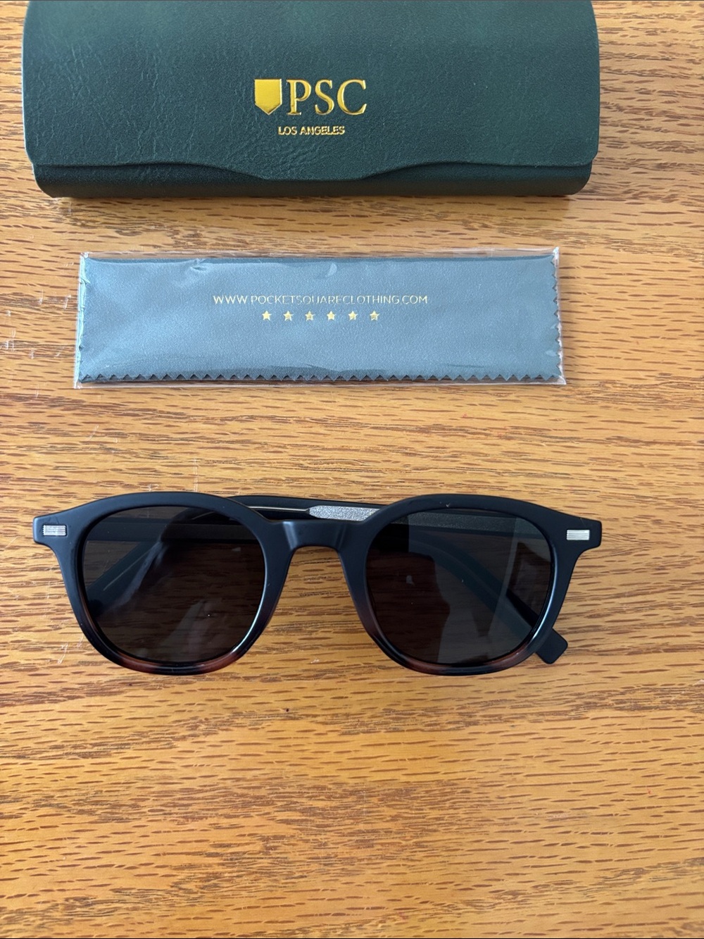 Green Men's Eyeglass Case